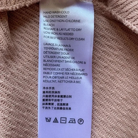 NWOT Free People Rainbow Dreams Sweater Swit Top Arizona Sands Pink Sma… - Picture 7 of 9